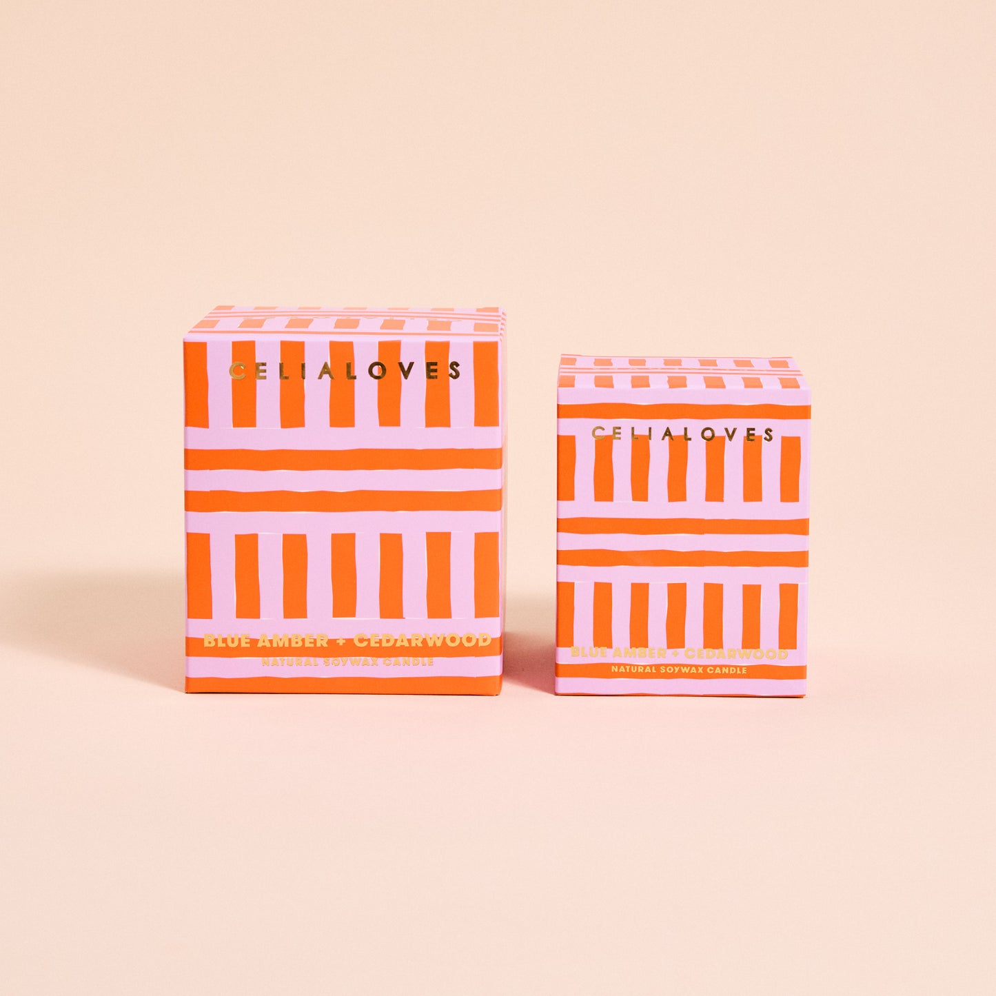Celia Loves - Blue Amber + Cedarwood Candles