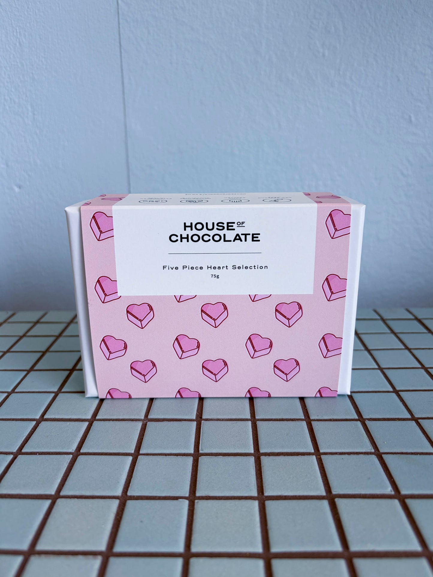 5 Piece Heart Bonbon Selection (Pink)